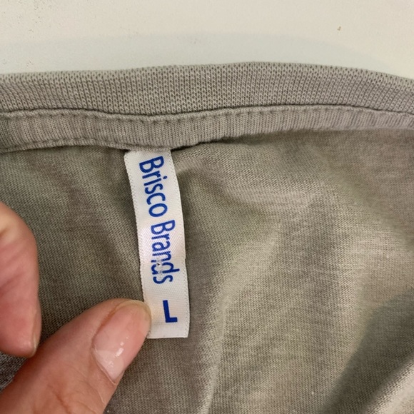 Brisco Brands Green Crew Neck Short Sleeve Shirt Size Large - Picture 6 of 7